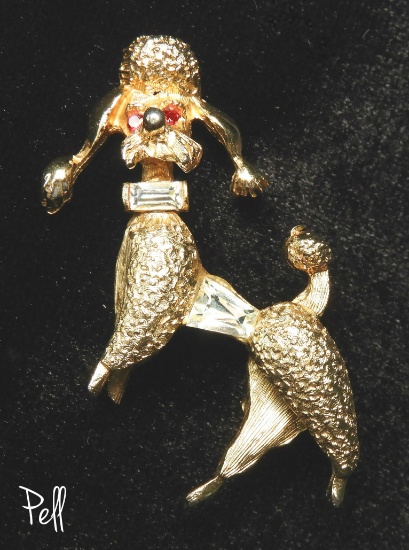 Vintage Pell Poodle Brooch