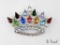 Vintage B. David Rhinestone Crown