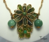 Vintage Trifari Asian Influenced Necklace