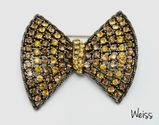 Vintage Weiss Bow Tie Brooch