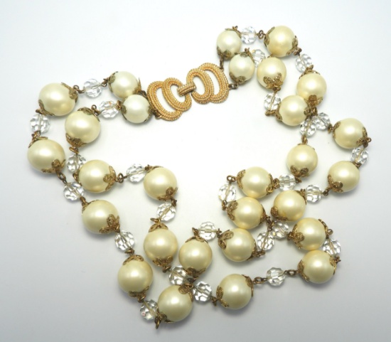 Vintage Marvella Pearl Bead Necklace