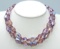 Vintage Purple AB Crystal Necklace