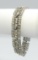 Vintage Bogoff Rhinestone Link Bracelet