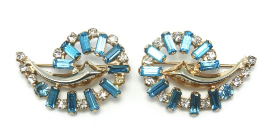 Pair of Retro Style Brooches