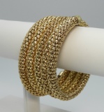 Vintage Gold Tone Coil Bracelet