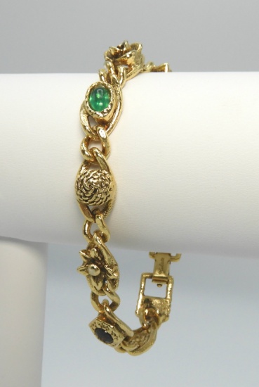 Vintage Goldette Gold Tone Bracelet