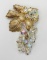 Lovely Crystal Bead Dangle Brooch