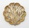 Vintage Coro Silver and Gold Tone Dimensional Brooch