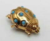 Vintage Ciner Beetle Pin