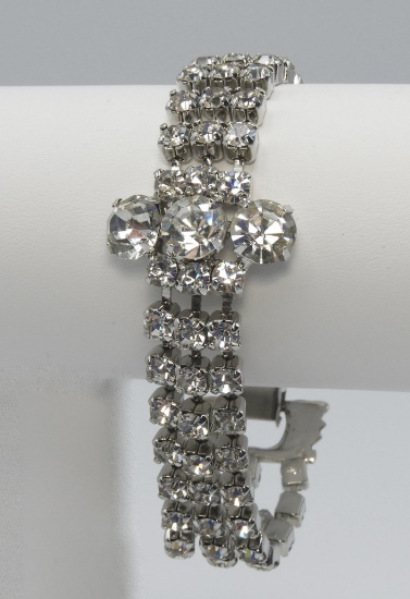 Vintage Crystal Rhinestone Bracelet