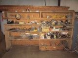 8 Shelves of electrical parts.