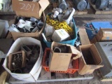 Pallet of electrical conduit parts.