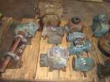 Pallet of 8 gearboxes.