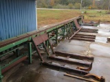 35' Double Ladder Back Chin Block Conveyor with mtr & drv.