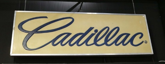 Lighted Cadillac Sign