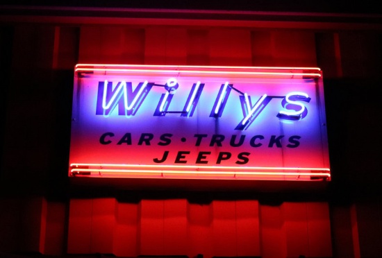 Willys Jeep Sign