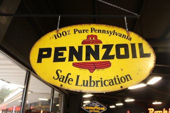 "Pennzoil Safe Lubrication" Sign