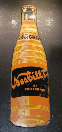 Nesbitt Orange Soda Bottle Sign