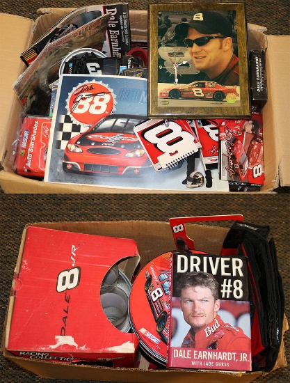 Box Lot of Miscellaneous Dale Sr. & Jr. Memorabilia