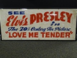 Framed Elvis Presley Banner