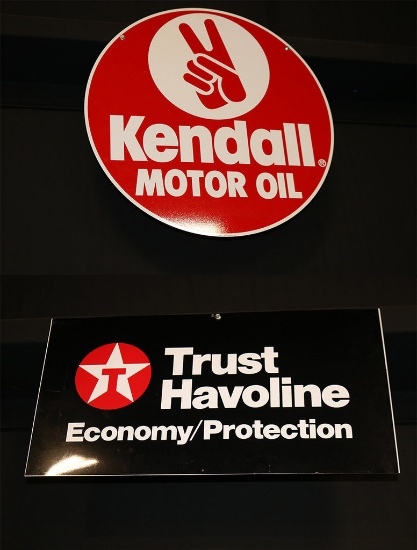Kendall Motor Oil Sign & Havoline Sign