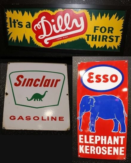 Sinclair, ESSO & Dilly Signs
