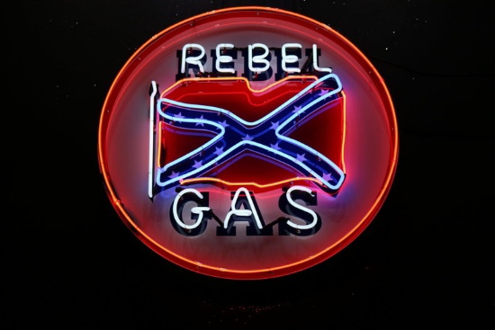 Rebel Gas Neon Sign