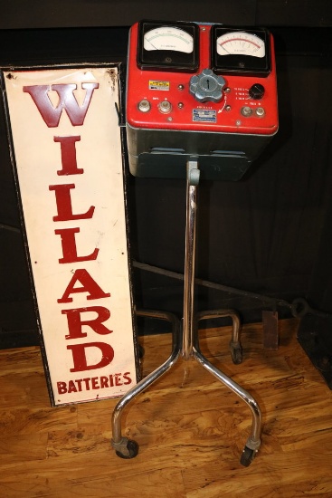Willard Batteries & Battery Tester on Wheels