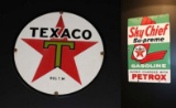 Sky Chief Sign & Texaco Sign