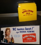 Royal Crown Cola Sign and Cooler