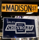 Chevrolet Sales & Service Sign & W Madison St. Sign