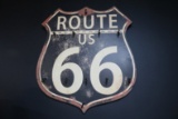 Route US 66 Sign with Hooks