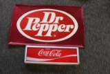 Dr. Pepper & Coca Cola Light Up Signs