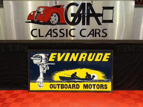 Evinrude Outboard Motors Large Sign