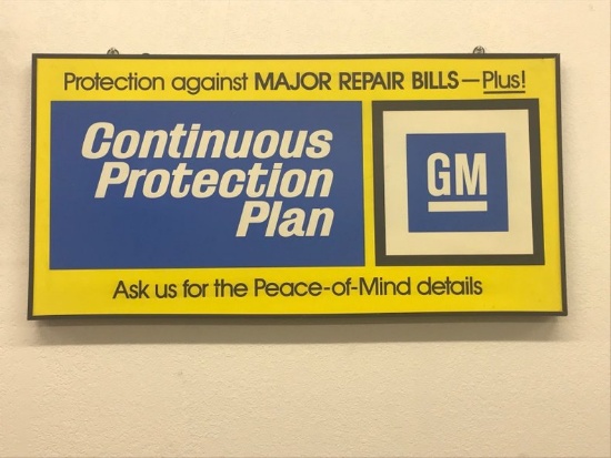 GM Protection Plan Sign