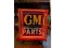 GM Parts Porcelain Double Sided Neon Sign