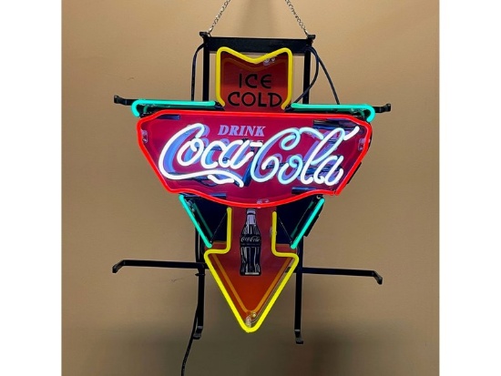 Coca Cola Neon Arrow