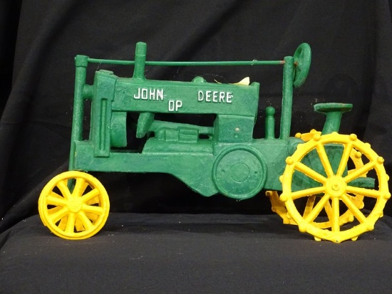Antique John Deere OP Cast Iron Model Tractor