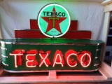 Texaco Marquee Tin Neon Sign