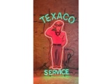 Texaco Service Neon Sign