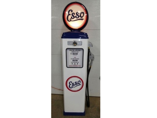 ESSO Gas Pump with Lighted Top