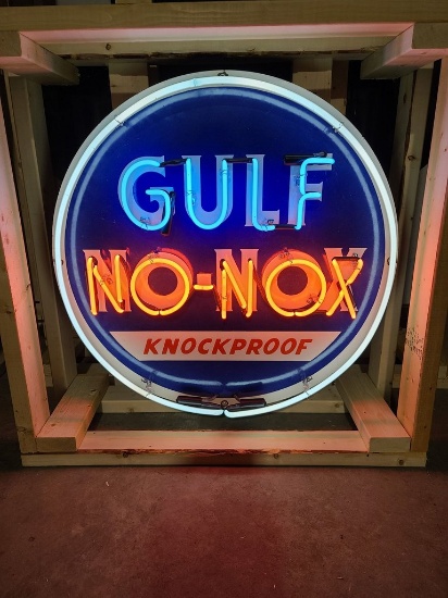 Gulf Porcelain Neon Sign