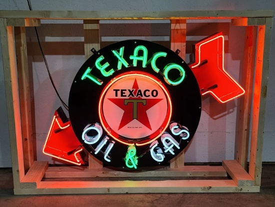 Texaco Animated Neon Sign