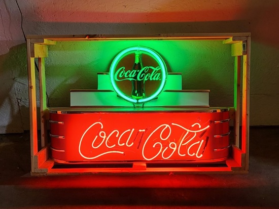 Coca Cola Marquee Tin Neon Sign