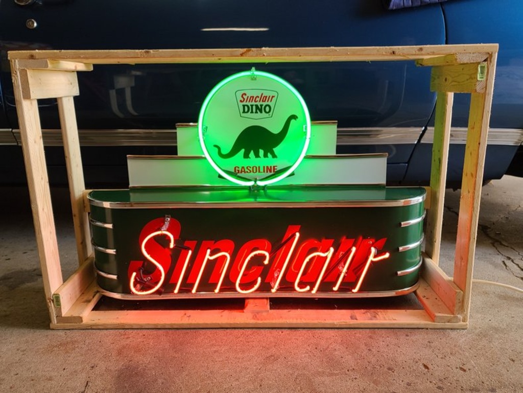 Sinclair Marquee Neon Sign | Art, Antiques & Collectibles Collectibles  Transportation Collectibles | Online Auctions | Proxibid