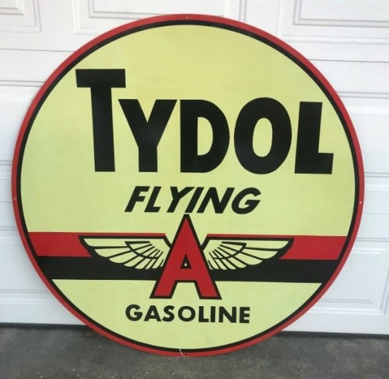 Tydol Flying A Gasoline Sign