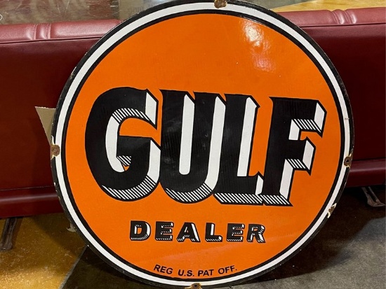 Gulf Porcelain Sign