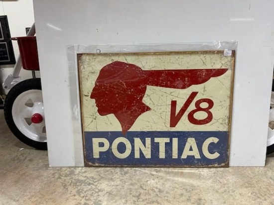 Pontiac V8 Sign