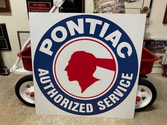 Pontiac Authorized Service Sign