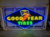 0 Goodyear Original Porcelain Neon Sign